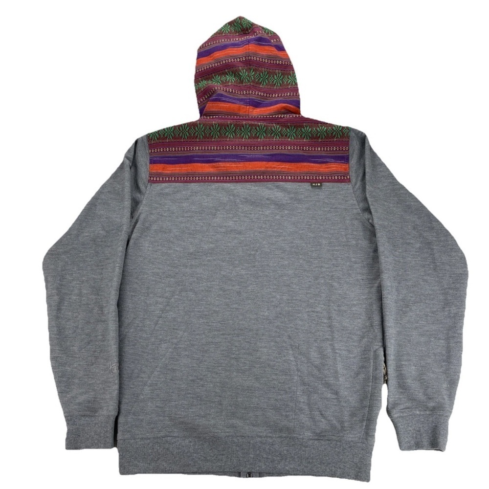 Howler Bros Shaman Hoodie Jacket Mens S Gray Full Zip Aztec Southwestern Adult - Picture 3 of 13